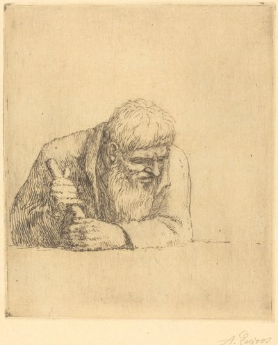 Ciekawski Człowiek autorstwa Alphonse Legros
