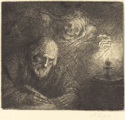 Śmierć i filozof Śmierć i filozof. autorstwa Alphonse Legros