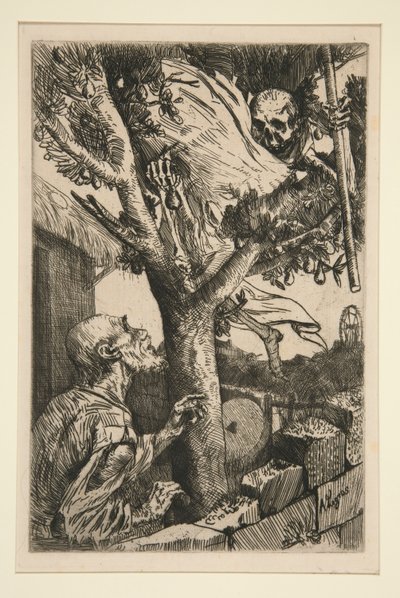 Śmierć na gruszy autorstwa Alphonse Legros