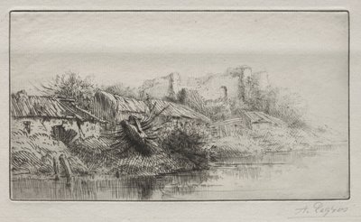 Opuszczona wioska autorstwa Alphonse Legros