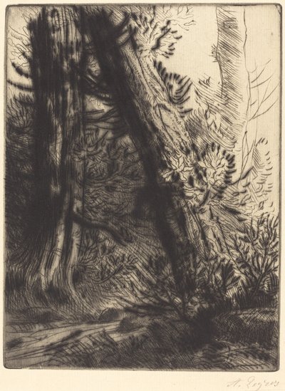 Brzeg potoku (Bord de ruisseau) autorstwa Alphonse Legros