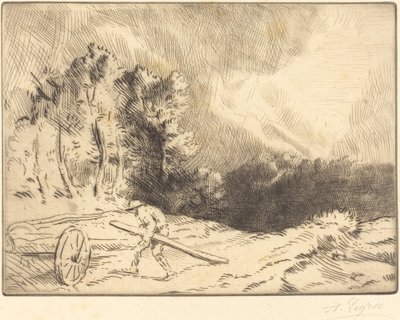 Skraj lasu w Burgundii (Un coin de foret en Bourgogne) autorstwa Alphonse Legros