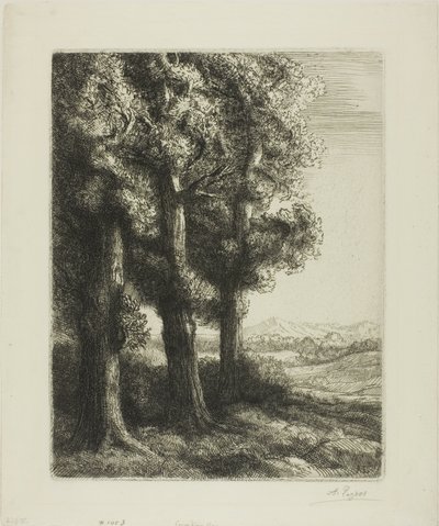 Krawędź lasu autorstwa Alphonse Legros