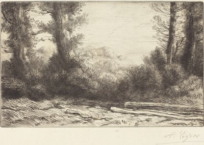Edge of the Wood Lisiere de bois. autorstwa Alphonse Legros