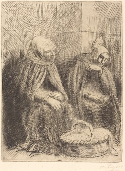 Sprzedawcy jaj, pierwszy talerz autorstwa Alphonse Legros