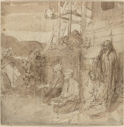 Angielscy żebracy. autorstwa Alphonse Legros