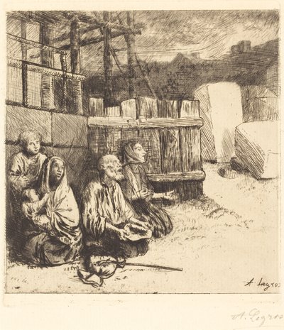 Angielscy żebracy Angielscy żebracy, 1875. autorstwa Alphonse Legros