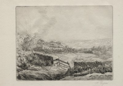 Wejście na pole. autorstwa Alphonse Legros
