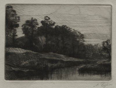 Wieczór. autorstwa Alphonse Legros