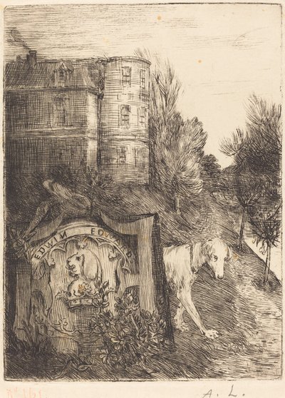 Była biblioteka Edwin Edwards. autorstwa Alphonse Legros