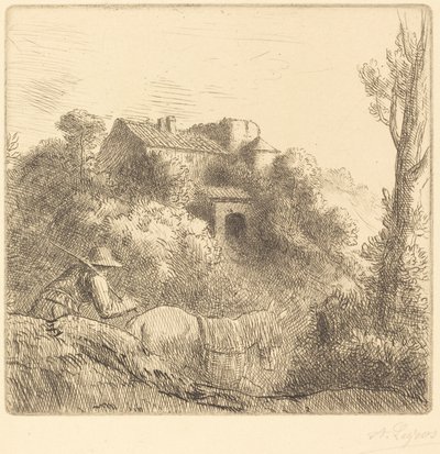 Farma na wzgórzu Farma na wzgórzu. autorstwa Alphonse Legros