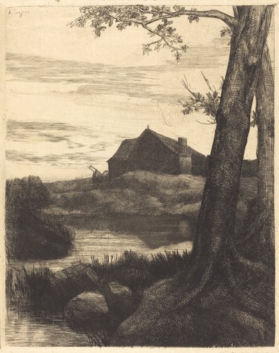 Farma z dużym drzewem Farma z dużym drzewem. autorstwa Alphonse Legros