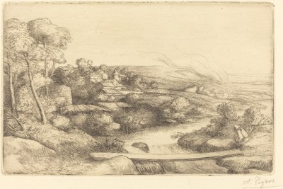 Kładka Kładka. autorstwa Alphonse Legros