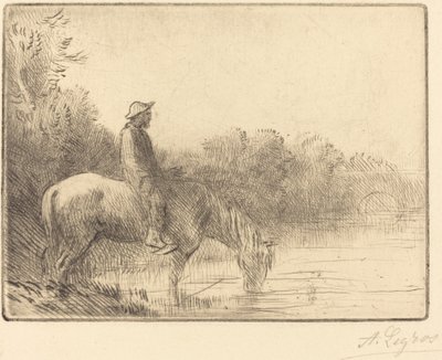 Przeprawa przez rzekę (Le gue) autorstwa Alphonse Legros