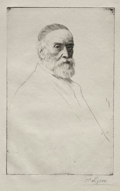 GF Watts. autorstwa Alphonse Legros