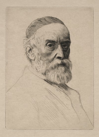 George Frederick Watts. autorstwa Alphonse Legros