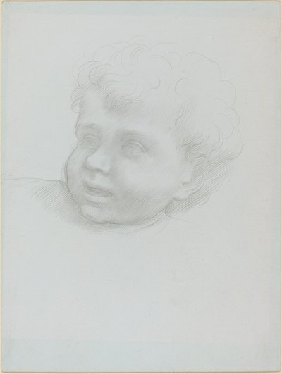 Głowa dziecka. autorstwa Alphonse Legros