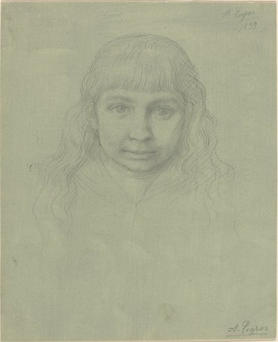 Głowa dziecka autorstwa Alphonse Legros