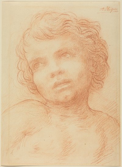 Głowa dziecka autorstwa Alphonse Legros