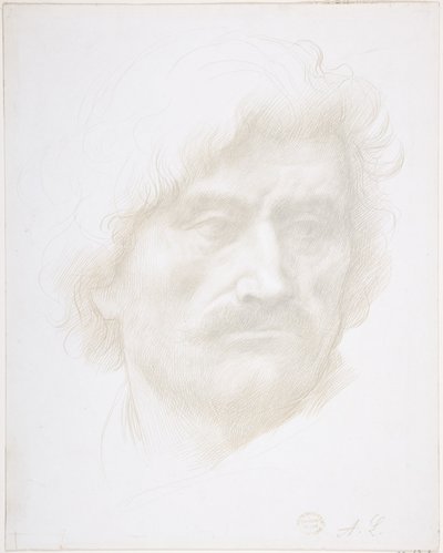 Głowa mężczyzny autorstwa Alphonse Legros