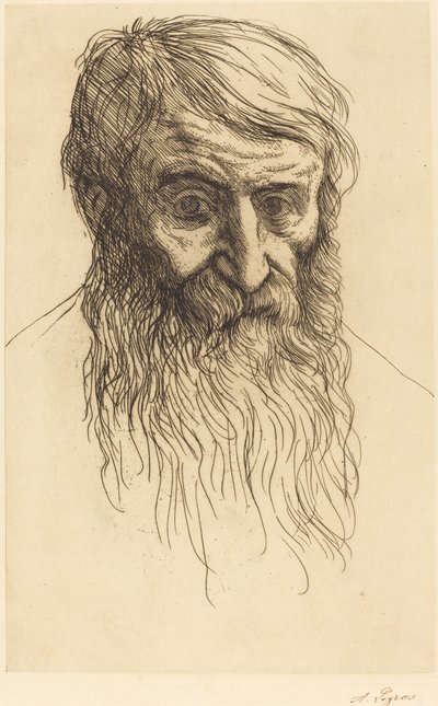 Szef filozofa Tete de philosophe. autorstwa Alphonse Legros