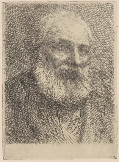 Głowa starego mężczyzny autorstwa Alphonse Legros