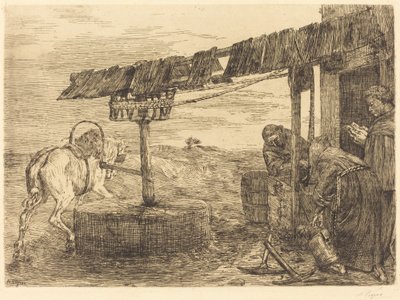 Młyn konny (Le manege) autorstwa Alphonse Legros