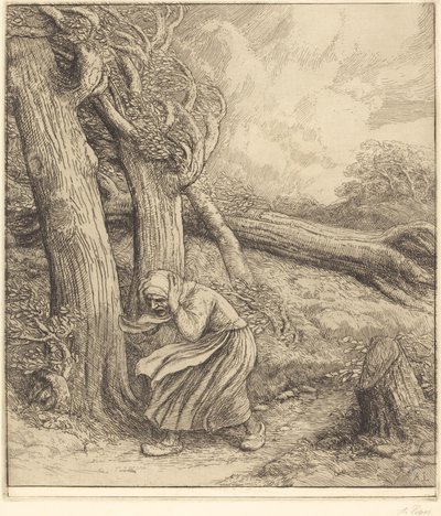 Huragan Huragan. autorstwa Alphonse Legros
