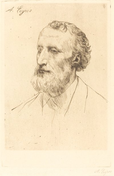 Jules Dalou, 1st plate autorstwa Alphonse Legros