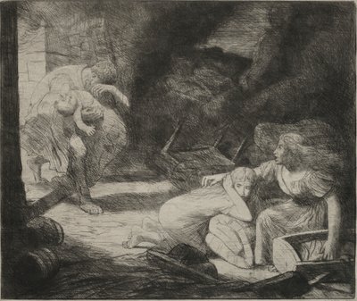 Ogień autorstwa Alphonse Legros