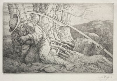 Śmierć i drwal 5 płyta. autorstwa Alphonse Legros