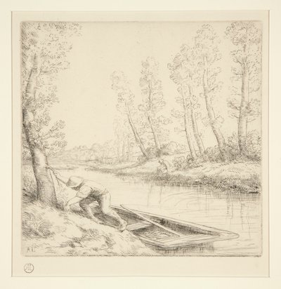 Poranek na rzece autorstwa Alphonse Legros