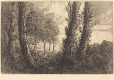 Krajobraz autorstwa Alphonse Legros