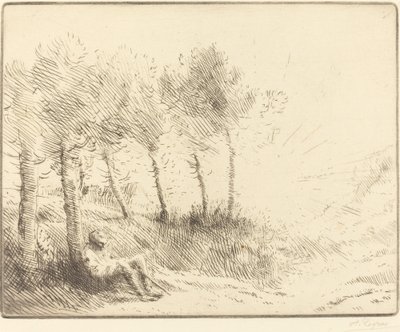 Krajobraz autorstwa Alphonse Legros