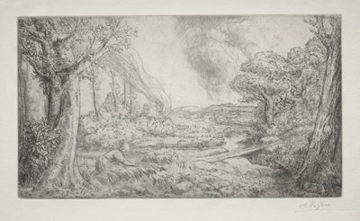 Krajobraz autorstwa Alphonse Legros