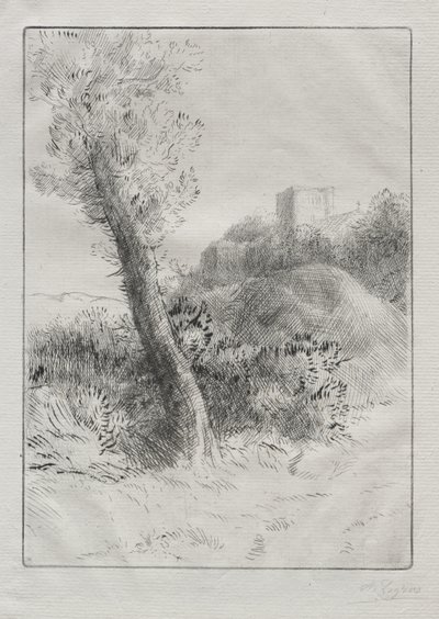 Pejzaż autorstwa Alphonse Legros