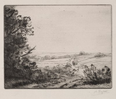Krajobraz autorstwa Alphonse Legros