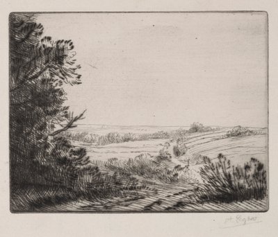 Krajobraz. autorstwa Alphonse Legros