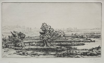Krajobraz. autorstwa Alphonse Legros