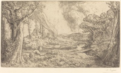 Krajobraz Krajobraz. autorstwa Alphonse Legros