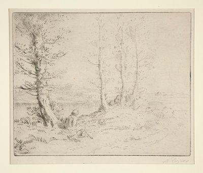 Wzdłuż brzegu autorstwa Alphonse Legros