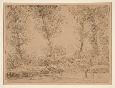 Les Bords de la Liane (Nabrzeża Liane) autorstwa Alphonse Legros