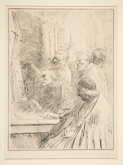 Mnisi w L autorstwa Alphonse Legros