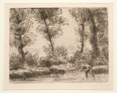 Les bords de la Liane (Nabrzeża Liane) autorstwa Alphonse Legros