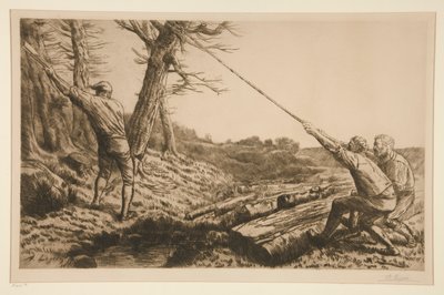 Les bucherons (drwale) autorstwa Alphonse Legros