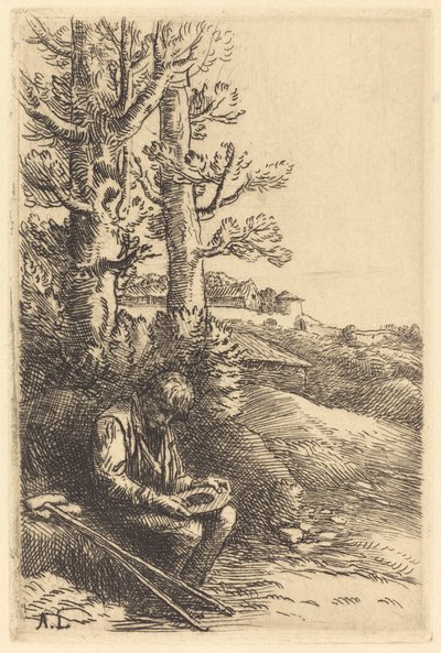 Mały żebrak (mały żebrak) autorstwa Alphonse Legros