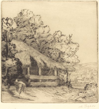 Małe schronisko (Le petit hangar) autorstwa Alphonse Legros