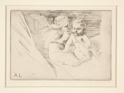 Mab et Cupidon (Mab i Kupidyn) autorstwa Alphonse Legros