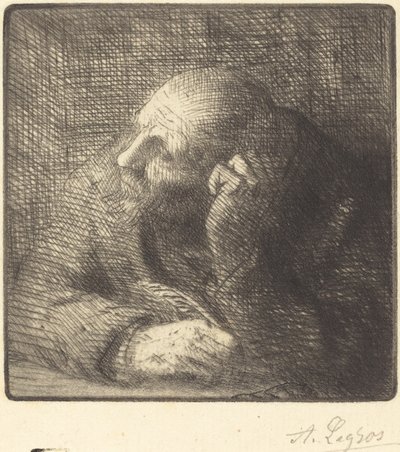 Medytacja La medytacja. autorstwa Alphonse Legros