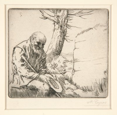 Mendiant, syn Chapeau a la Main (Żebrak z kapeluszem w dłoniach) autorstwa Alphonse Legros